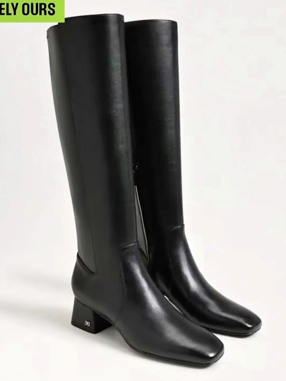 Sam Edelman Porter Knee High Boot Leather Black US 9.5 M